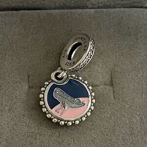 Disney Parks Cinderella 75th Anniversary Glass Slipper Pandora Charm